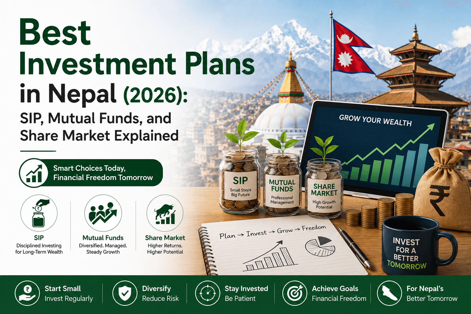 Best Investment Plans in Nepal (2026): SIP, Mutual Funds, and Share Market Explained