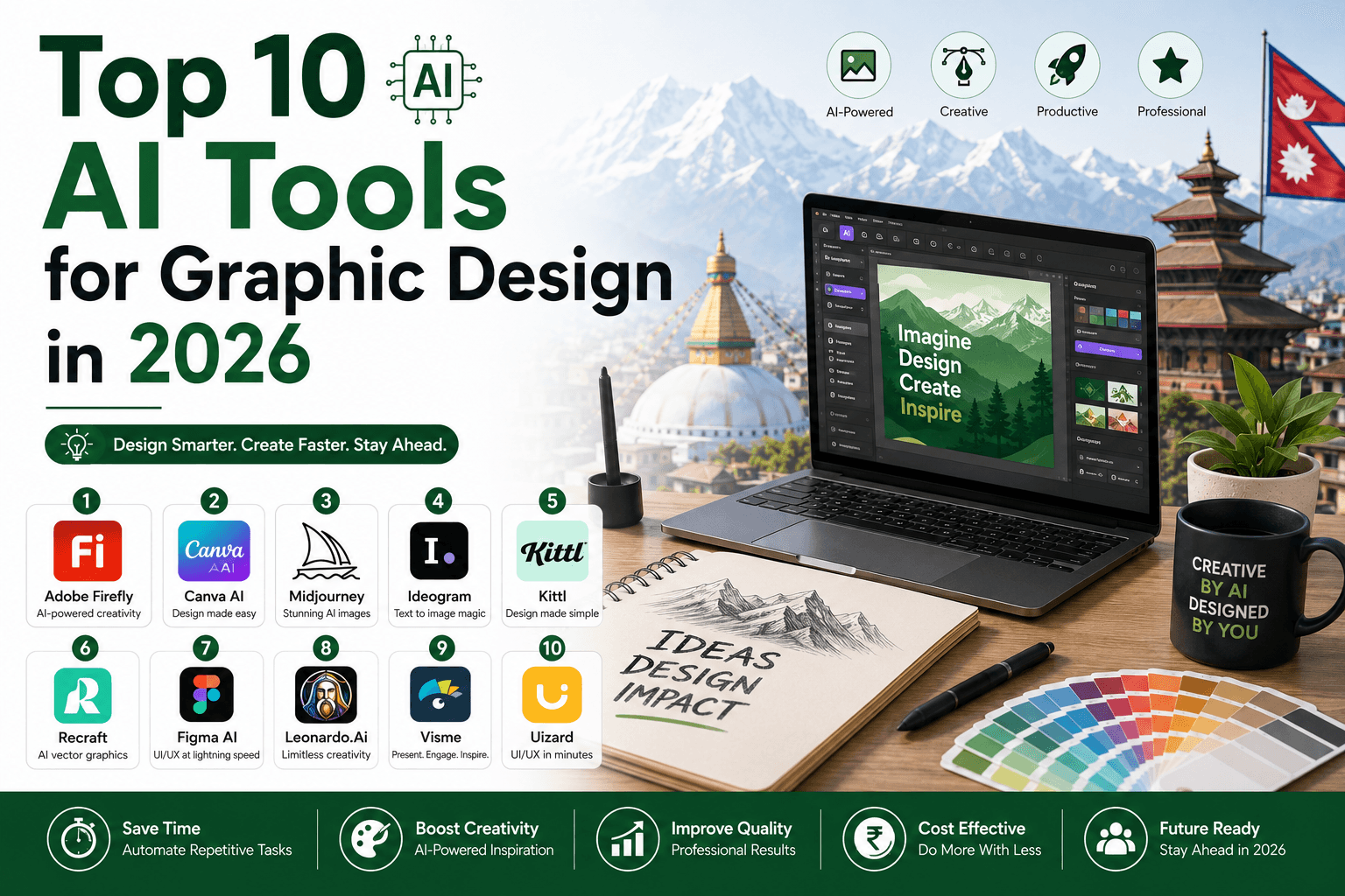 Top 10 AI Tools for Graphic Design in 2026