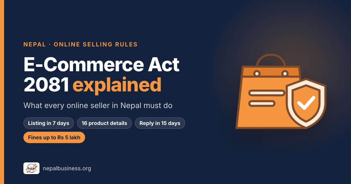 E-Commerce Act 2081 Nepal: Rules Every Online Seller Must Follow